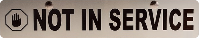Not in service